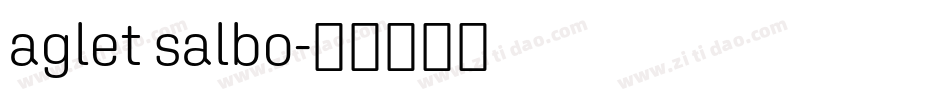 aglet salbo字体转换